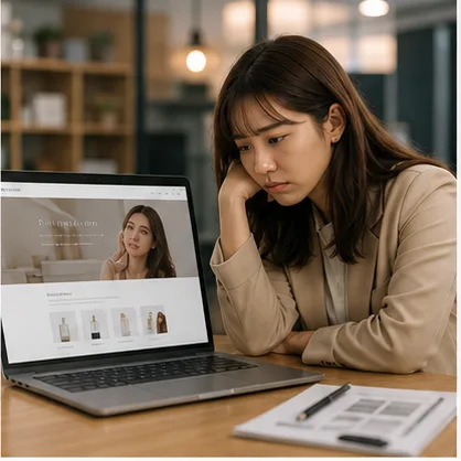 業者看著自己網站卻毫無轉換